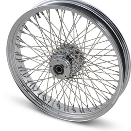 Front Wheel - 80 Spoke - Dual Disc/ABS - Chrome - 21"x3.50" - '08+
