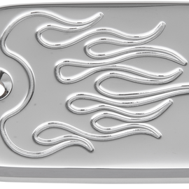 Master Cylinder Cover - Flame - Yamaha - Chrome