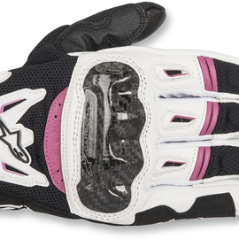 Stella SMX-2 Air Carbon V2 Gloves - Black/White/Pink - Small