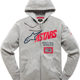 Title Zip-Front Hoodie - Gray - 2XL