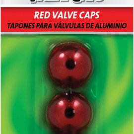 Valve Stem Caps - Red - 4 Pack