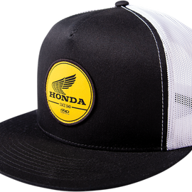 Honda Bold Snapback Hat - Black/White