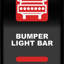 Rocker Switch - Bumper Light Bar - Red