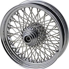 Front Wheel - 80 Spoke - Single Disc/No ABS - Chrome - 16"x3.50" - '86-'99 FLST