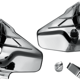 Louvered Transmission Cover - Chrome