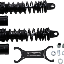 970 Series Piggyback Shocks - Gloss Black/Matte Black - 14.00"