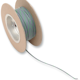 100' Wire Spool - 18 Gauge - Gray/Green