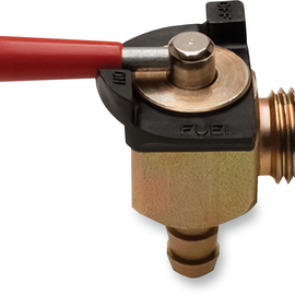 90 Degree Fuel Valve - 1/4" NPT - 1/4" Barb