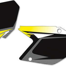 Graphic Number Plates - Black/Yellow - RMZ450