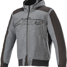 Rhod Windstopper Hoodie - Gray/Black - Small