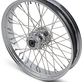 Front Wheel - 40 Spoke - Dual Disc/No ABS - Chrome - 21"x3.50" - '08+ FLT