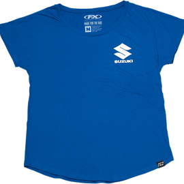 Women's Suzuki Icon Shirt - Royal Blue - XL