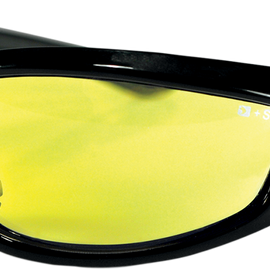 Charger Sunglasses - Gloss Black - Yellow