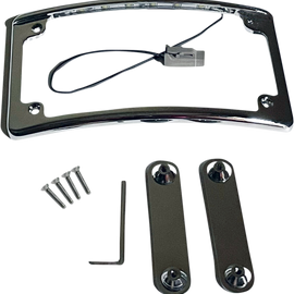 Illuminated CVO License Plate Frame - Chrome