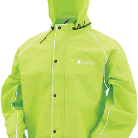 Road Toad Rain Jacket - Hi-Viz Green - Large