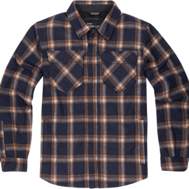 Upstate™ Riding Flannel Shirt- Orange - Small