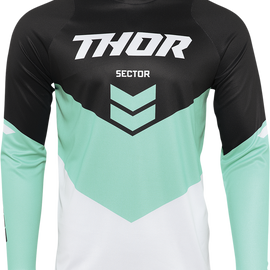 Sector Chevron Jersey - Black/Mint - 4XL