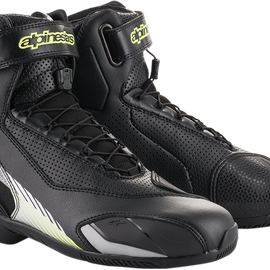 SP-1 v2 Vented Shoes - Black/Silver/Yellow Fluorescent - US 9 / EU 43