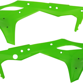 PowerFlow Shrouds - Fluorescent Green - KX 250