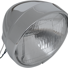 Headlight with Visor 6-1/2" - Grooved