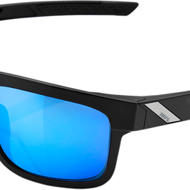 Type-S Sunglasses - Black - Blue Mirror