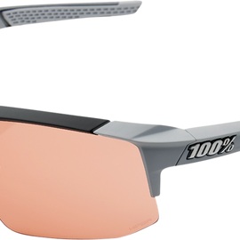 Speedcoupe Sunglasses - Stone Gray - Coral Mirror