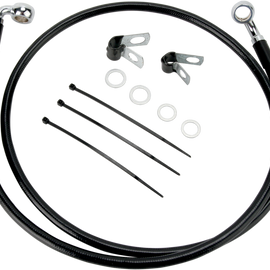 8" Brake Line - Front - Black Vinyl - FXDL01-5