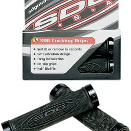 Grips - Locking - ATV - Black