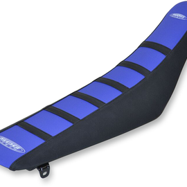 6-Ribbed Seat Cover - Blue/Black - YZ 85