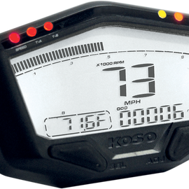 DB-02R Street/Race Speedometer - 4.28" W x 2.6" H x 1.05" D