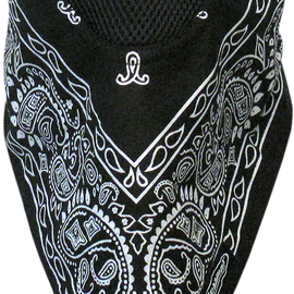 Face Mask - Facefit - Black Paisley