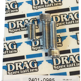 Bolt Kit M8 Rear Brake Knurled All Chrome