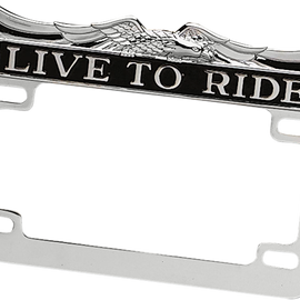 Chrome Live Ride License Frame