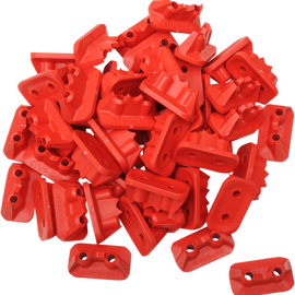 Double Backer Plates - Red - For Single Ply - 48 Pack