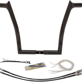 Black 14" Pointed Top Handlebar Kit795