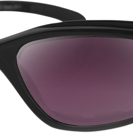 Fat Boy Sunglasses - Matte Black - Purple/Silver Revo