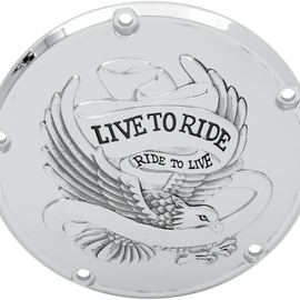 5-Hole - Chrome - Live to Ride Derby Cover