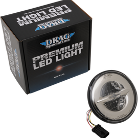 7" Reflector-Style LED Headlamp - 14-20 Dresser - Chrome