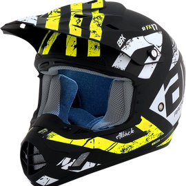 FX-17 Helmet - Attack - Matte Black/Hi-Vis Yellow - XS