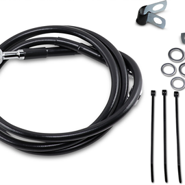 4" Brake Line - Front - Black Vinyl - FXDWG 93-05