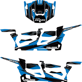 Complete Graphics Kit - Blue - 4-Door - RZR