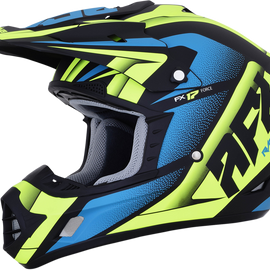 FX-17 Helmet - Force - Matte Black/Green/Blue - Medium