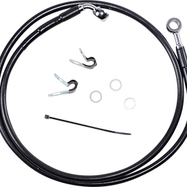 8" Brake Line - Front - Black Vinyl - 04-10 XL