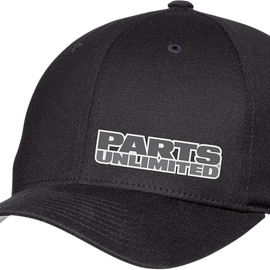 Parts Unlimited Curved Bill Hat - Black - Large/XL