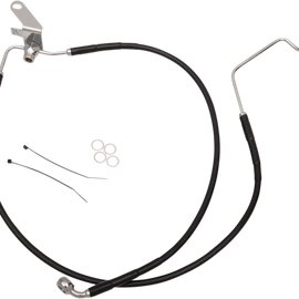 Brake Line - Front - Black - +2" - Softail '04-'06