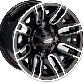 112X Wheel - Front/Rear - Black - 12x8 - 4/4 - 4+4