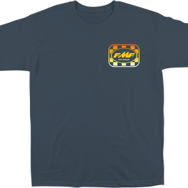 Faded Checkers T-Shirt - Blue - 2XL