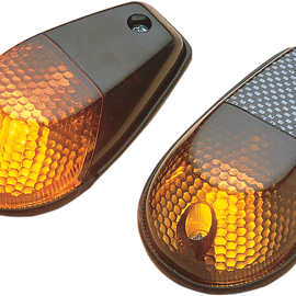 Flush Mount Marker Lights - Carbon/Amber