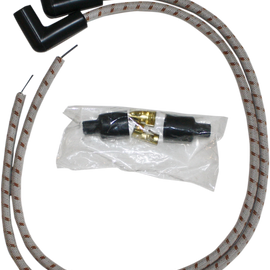 Spark Plug Wires - Grey/Brown