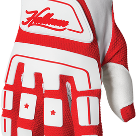 Hallman Digit Gloves - White/Red - Small